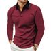 Unisex Minimalist Style Outdoor Camping Lightweight Top Simple Basic Versatile Long Sleeve Polo Shirt MB14_viptrois.com