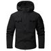 Soft Shell Jacket Top Men's Jacket Tooling Loose Functional Jacket Jacket Men's Camouflage Hooded_viptrois.com