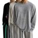 "Men's Vintage Long Sleeve T-Shirt – Lightweight Sun Protection Cover-Up, Plus Size European Fit (Black/Grey/White, S-2XL)"_viptrois.com