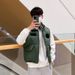 Men's Clothing Stand Collar Cotton Vest Jacket Work Clothes Class Clothes Printed_viptrois.com