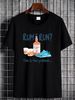 Saint Barth Man Short Sleeve T Shirt Bianco 15589 Graphic Streetwear Unisex Breathable Designer Clothes Summer Homme Stretched_viptrois.com