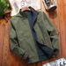 Men's Reversible Stand Collar Jacket Lightweight Casual Zipper Outerwear Daily Wear Comfortable_viptrois.com