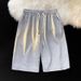 Men's Breathable Textured Fabric Waffle Knit Short Sleeve T-Shirt And Shorts Set for Casual Work And Summer Activities_viptrois.com