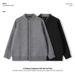 "Men's Plaid Patchwork Knit Cardigan – Oversized Layering Sweater (Autumn Vintage Style, Relaxed Fit, Distressed Texture, Unisex Appeal)"_viptrois.com