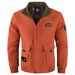 "Men's Embroidered Stand Collar Jacket - Slim Fit British Style Hoodless Coat With Multi-Pockets (XS-3XL, Ivory/Red/Black)"_viptrois.com
