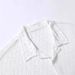 Men's Clothing Fashion Lace Short Sleeved Shirt Casual Button Hollow Perspective Shirt_viptrois.com
