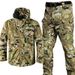 Men's Shark Skin Windbreaker And Pants Set Spring/Autumn In Stock Elastic Multi Pocket Waterproof And Windproof Single Style Outdoor Sport Wear_viptrois.com