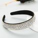 Korean Style Trendy Colorful Full Diamond Anti Slip Headband for Women Simple Headwear Suitable for Parties Daily Wear Or Shopping_viptrois.com