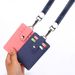 Lihanbao Badge Holder With Lanyard Fine Texture Multi-purpose Protect Portable ID Badge Card Holder Office Supplies-Dark Blue_viptrois.com