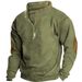 Men’s 3D Printed Stand Collar Zipper Sweatshirt – Streetwear Polo Pullover For Autumn & Winter (Black/White/Grey, Regular Fit, Machine Washable)_viptrois.com