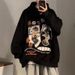 Pure Pure Oversize Heavyweight Sweatshirt For Men, Autumn And Winter Plus Size, Hip Hop American Style, Hooded, Fleece-lined,_viptrois.com