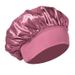 Wide brimmed satin elastic sleeping cap men and women adult beauty hair care cap chemotherapy cap_viptrois.com