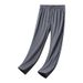 Men's Clothing Thin Casual Sports Pants Straight Loose Trousers Large Size Elastic Quick Dry Men's Pants_viptrois.com