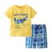 Mother & Kids New Summer Children's T Shirts Trendy Cartoon Sports Two Piece Suits Boys' Pants Short Sleeved Suits Children's Clothing Children's T_viptrois.com
