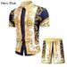 Men's Clothing 3D Hawaiian Printed Two Piece Suit For Men Printed Two Piece Suit Beach Shirt And Shorts_viptrois.com