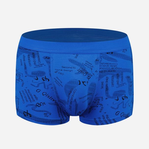 Pulse Foreign Trade Cross-Border Factory Direct Sale Modal Men's Comfortable Breathable Plus Size Underwear Printed Briefs_viptrois.com
