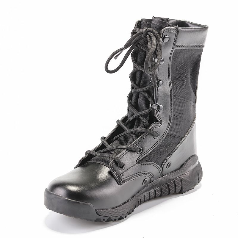 Light Combat Boots Outdoor Tactical Boots Black Combat Boots_viptrois.com