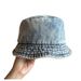Women's Hats Old Denim Fisherman Hat Spring And Summer Thin Sun Protection Basin Hat All Match Washed Hat Female Casual Hat_viptrois.com