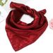 New Single Solid Color Professional Performance Unisex Silk Flight Attendant Bank 50 Colors Satin Small Square Scarf_viptrois.com