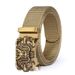 Men's Belts Toothless Automatic Buckle Belt Men's Sports And Leisure Belt Bronze Alloy Automatic Adjustment Buckle_viptrois.com