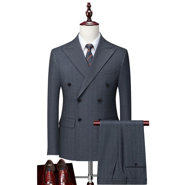 Men's Clothing Boutique Business Casual Photo Shoot Slim Suit Two Piece Suit_viptrois.com
