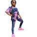 Mother & Kids INS Girls Summer Suit Tie Dye Full Print Short Sleeved 2 Piece Suit Fashion Casual Trousers Suit_viptrois.com