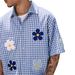 Cross-border European And American Men's Casual Spring-summer Valentine's Day Beach Vacation Floral Print Plaid_viptrois.com