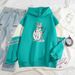 2024 Spring And Autumn New Color Block High-End Cute Cat Cool Internet Celebrity Long Sleeve Sweatshirt_viptrois.com
