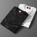 Trendy Brand Heavy Craftsmanship Tiger Head Hot Diamond Printing Short-sleeved T-shirt Men's Summer Casual Round Neck Men's Half-sleeved Cotton_viptrois.com