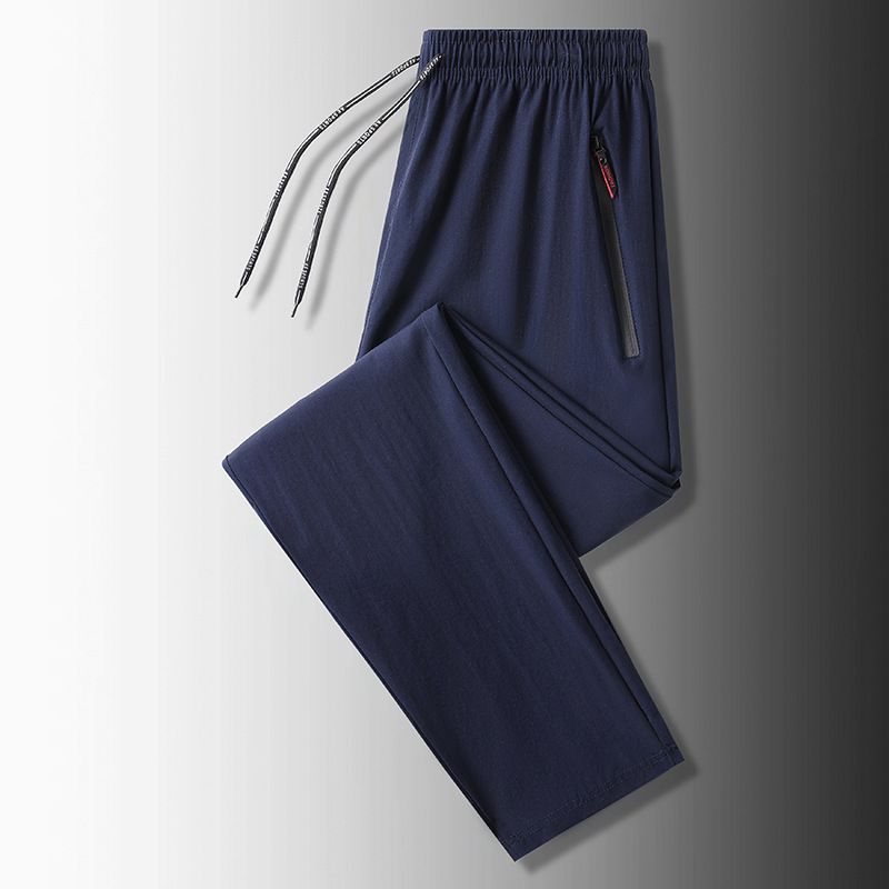 Men's Clothing Summer New Style Cool Casual Men's Trousers Youth Thin Versatile Flat Trousers_viptrois.com