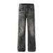 Men's Clothing Retro Trendy Washed Old Design High End Straight Flared Denim Trousers_viptrois.com