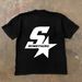Men's Pure Cotton Short T-Shirt Summer American Style Printed Ins Trend Loose Casual Versatile Top Half Sleeve Shirt_viptrois.com