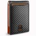 Men's Wallet Card Cases RFID Carbon Fiber Card Holder Microfiber Multi Card Slot Dollar Clip Coin Purse Men's Letter Wallet ID Bag_viptrois.com