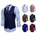 Men's Clothing Fashion Double Breasted Gentleman Formal Vest Men's Casual Vest Vest Jacket_viptrois.com
