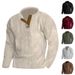 2024 Spring And Autumn New Hot Selling Men's Outdoor Corduroy Casual Round Neck Solid Color Long Sleeve Sweatshirt_viptrois.com