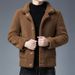 Men's Faux Suede Shearling Jacket With Fleece Lining – Stylish Winter Coat For Casual & Smart Looks_viptrois.com
