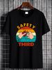NEW LIMITED Warning Fireworks Firecrackers Safety Third 4th Of July T-Shirt Fashion Soft Streetwear Casual Designer Clothes Homme Slightly_viptrois.com
