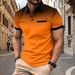 New Summer Men Clothes Short Sleeve Fashion Slim Fit 100% Polyester Polo Shirt Men Business Casual Lapel Golf Polo Shirt_viptrois.com