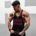 Men's Clothing Summer Vest Men's Printed Loose Sports Large Size Round Neck Top Trend_viptrois.com