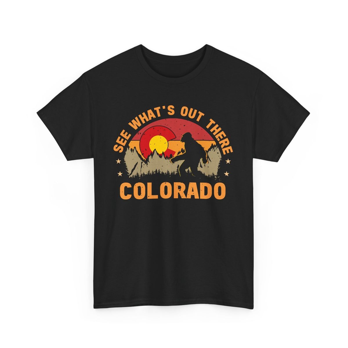 See Whats Out There Colorado Bigfoot T-Shirt Mens Womens Tees Top | Cryptid Tee | BigfooT Shirt Mens Womens Tees Top_viptrois.com