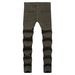 Men's Slim Fit Stretch Jeans - Skinny Tapered Denim Pants For Everyday Comfort & Style_viptrois.com