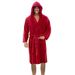Men's Clothing Large Size Thickened Hooded Patch Pocket Short Winter Long Sleeve Nightgown_viptrois.com