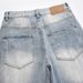 Men's clothing ripped jeans baggy straight-leg pants_viptrois.com