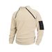 Men's Slim-Fit Fleece Pullover - Winter Stand Collar Long Sleeve Casual Top With Coral Fleece Lining (Black, Blue, Olive, Beige, Dark Gray)_viptrois.com