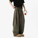 Army Green Deconstruction Splicing Overalls Men's Spring And Autumn American Retro High-end Washed Straight Wide-leg Scimitar Pants_viptrois.com
