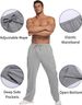 Men's Jogging Lightweight Tracksuit Bottoms, Long Sweatpants, Leisure Sports Trousers With Pockets And Drawstring_viptrois.com
