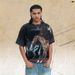 American-style Horse Year Print All-over Washed Vintage Loose One-piece Cut Short-sleeve T-shirt_viptrois.com