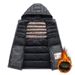 Rib Clothes, Cotton-padded Clothes For Men, Slim-fit Removable Hats, Piled Thickened Hooded Jackets For Men_viptrois.com