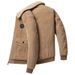 Autumn Winter New Corduroy Lamb Fleece Jacket For Men S Loose And Thickened Casual Polo Collar Coat_viptrois.com