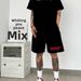 Men's Trendy Hip Hop Casual Shorts High Street Loose Fitting Five Point Pants American Style Summer New Hot Selling Clothing_viptrois.com